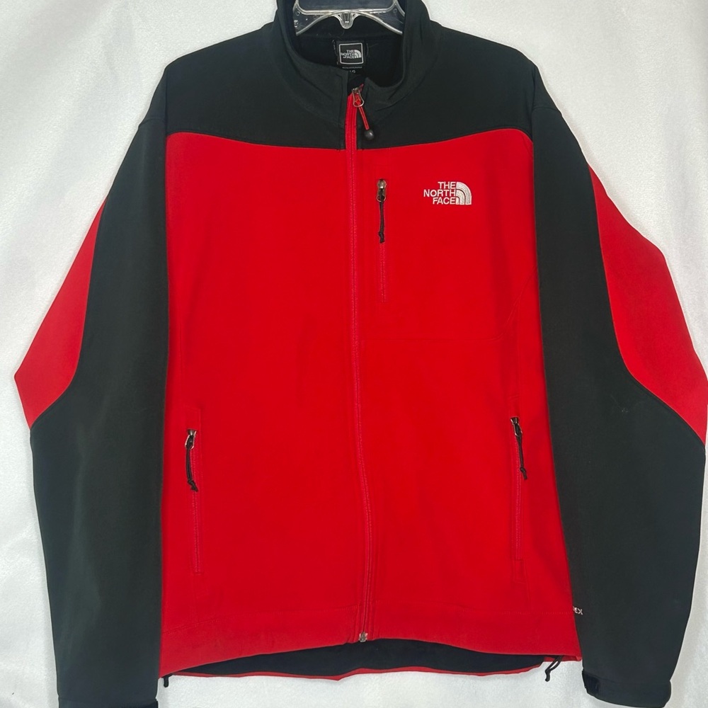 The North Face Men's Performance Apex Jacket in Red and Black sz L